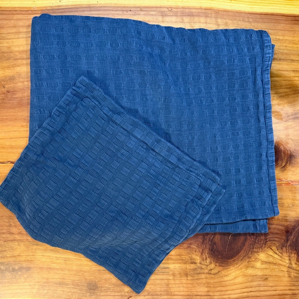 Sferra Coverlet Quilt Blanket w/ 1 Sham Cotton Linea Casa Queen